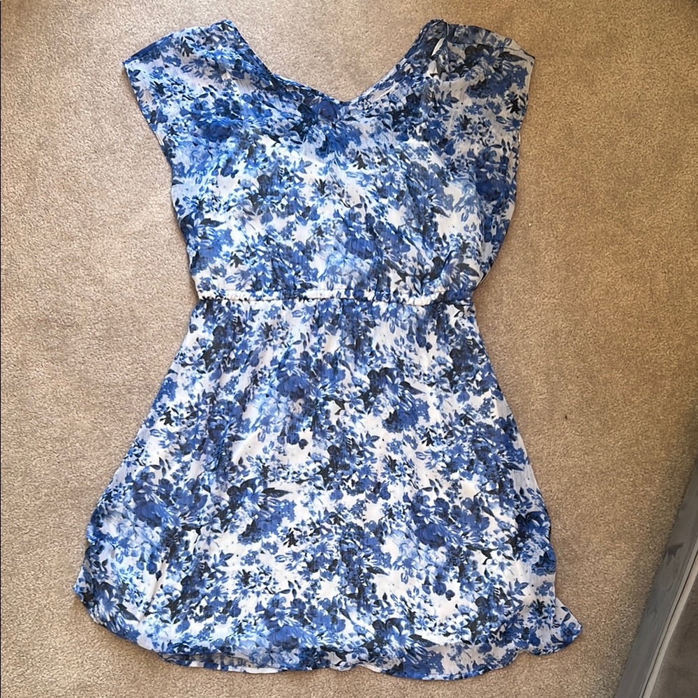 Ricki's Blue and White Floral Dress